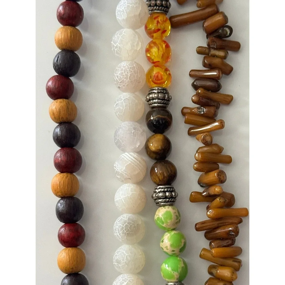 Bead Landing Semi Precious Stone Wood‎ Glass Bead Lot Miyuki Shoji Delica DIY